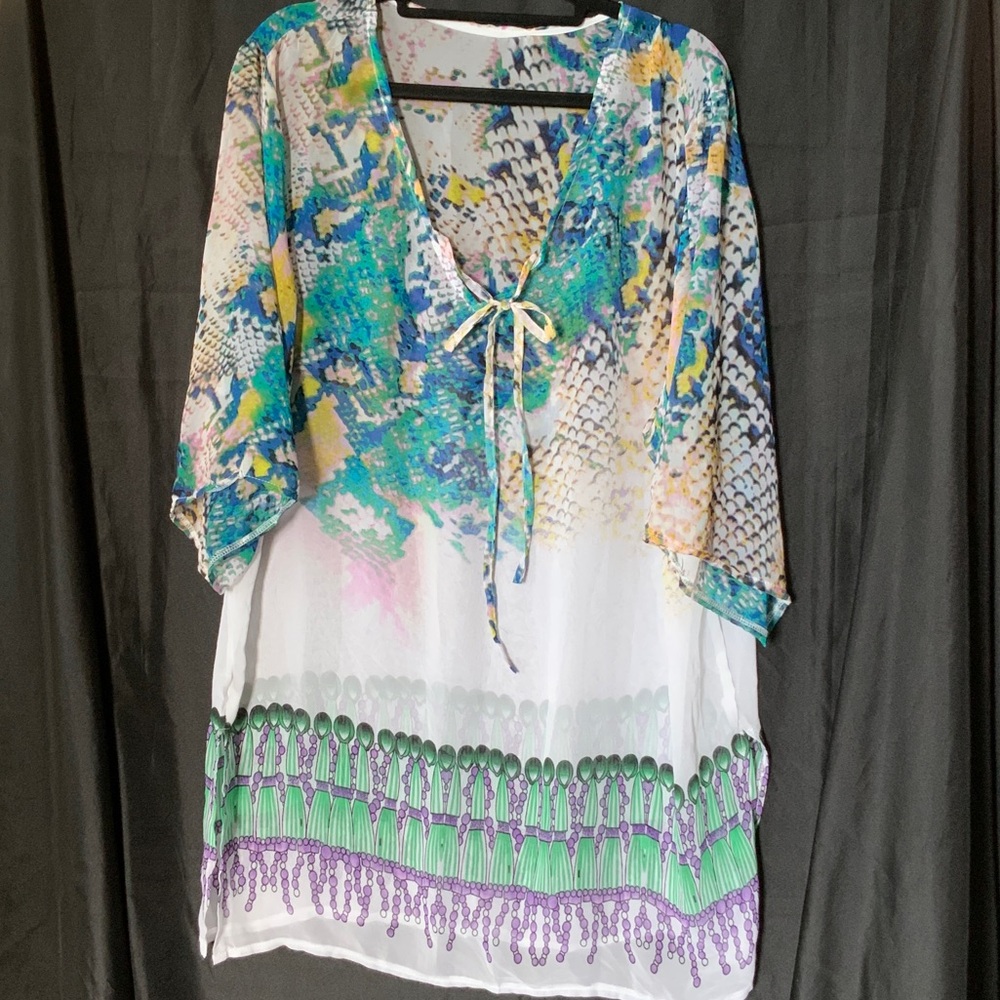 Colorful Snake Print Tunic